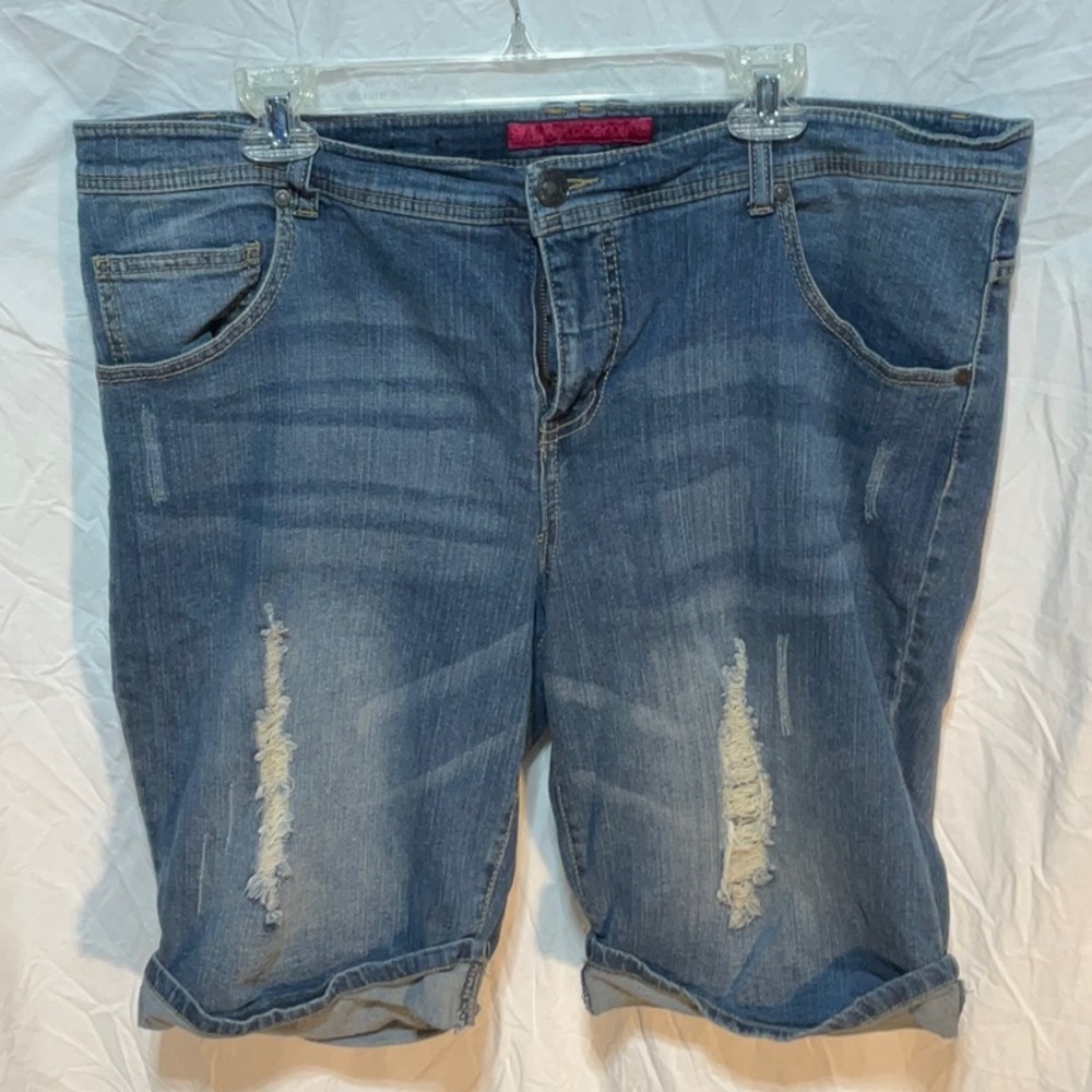 Pure Energy Blue Denim Shorts Deconstructed